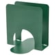 Green napkin holder, powder-coated, modern minimalist.
