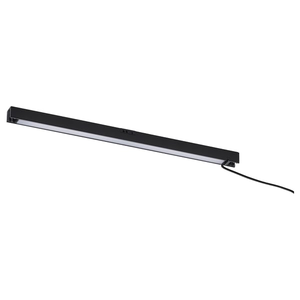 A black SKYDRAG led light strip for kitchen lighting. It has a rectangular shape with a sleek design, featuring aluminium and plastic materials.