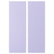 Two pastel purple panels, minimalist design.