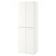 A white SMÅSTAD wardrobe. Its tall, rectangular, with two doors and a plain design, perfect for small spaces.