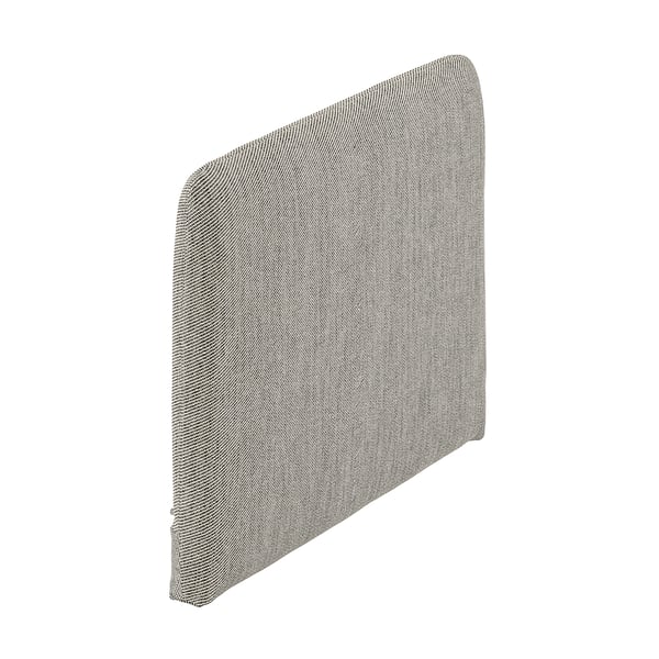 SÖDERHAMN cushion cover, grey, rectangular, textured, zip closure.