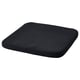 Black STAGGSTARR seat cushion, rectangular, thick padded foam for comfort, simple modern design.