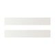 Two white rectangular STENSUND panels, framed with grooved details, for a crafted look.