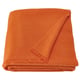 Bright orange merino wool throw, warm & soft, folded neatly. Part of STOCKHOLM 2025 collection, showcasing scandinavian design.