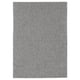 Grey STOENSE rug, soft & sound-dampening, plain design, suitable for bedrooms/living rooms.
