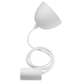 A white SUNNEBY lamp cord with an adjustable disc for flexible length and modern design.