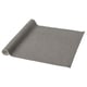 A grey SVARTSENAP table runner made of cotton, rectangular in shape, with a simple, elegant design.