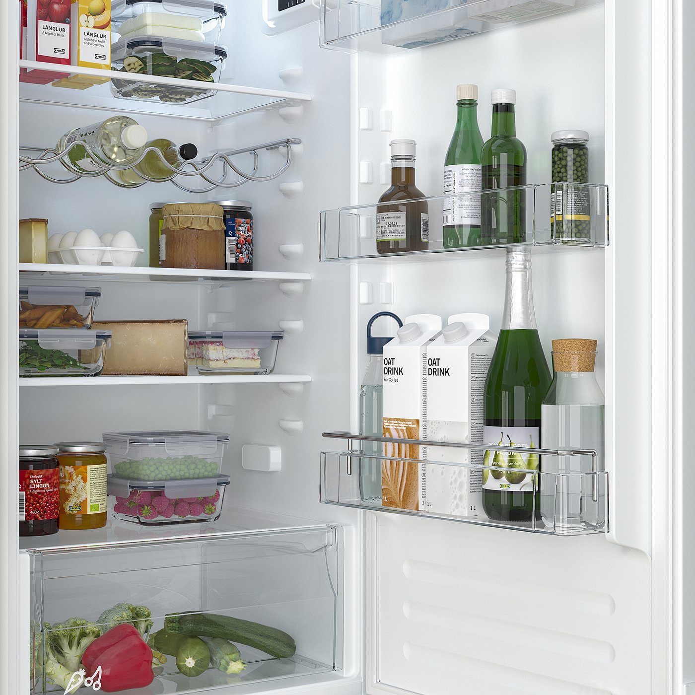 TINAD fridge/freezer, IKEA 500 integrated, 210/79 l - IKEA Lithuania