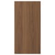 TISTORP brown wood panel, rectangular, smooth surface, walnut finish, grain pattern, 25-year guarantee.