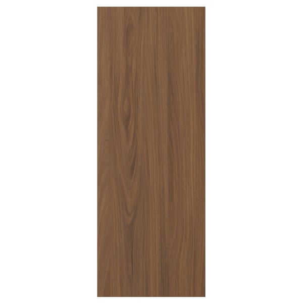 Modern walnut TISTORP drawer front with vertical wood grain texture.