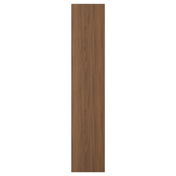 Image shows TISTORP walnut-brown wood grain design door front. Rectangle shape, smooth wood grain pattern.