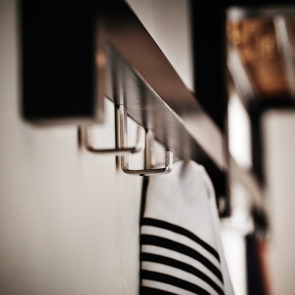 TJUSIG Hat rack, black, 79 cm