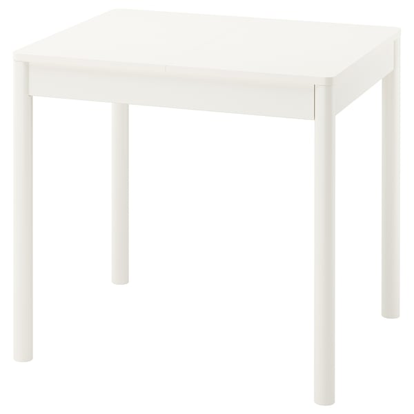 TONSTAD white square dining table with four legs, sleek design, sturdy wood & melamine top.