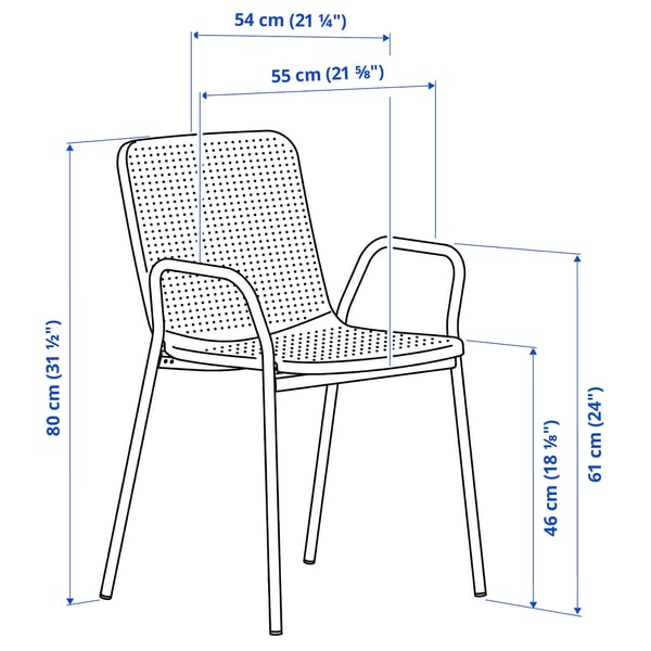 Illustration with measurements for the product: TORPARÖ.