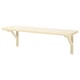 TRANHULT light wooden rectangular wall shelf with angled supports.