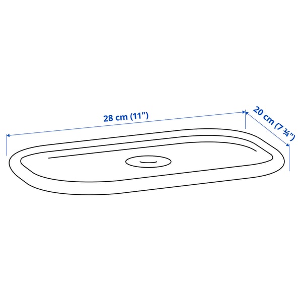 Illustration with measurements for the product: TROFAST.