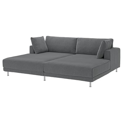UPPÅKRA 3-seat modular sofa, with chaise longues/Johanneshov dark grey