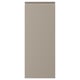 Beige kitchen cabinet door with recessed handles. Rectangular, flat, sleek design.