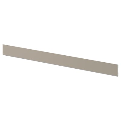 A beige kitchen plinth in rectangular shape.