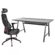 Colourful gaming desk & red mesh chair. Adjustable, breathable. Great for gaming or office.