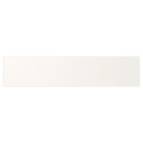 A UTRUSTA drawer front in white, made of fibreboard with an acrylic paint finish, designed for smooth storage and uniform look.