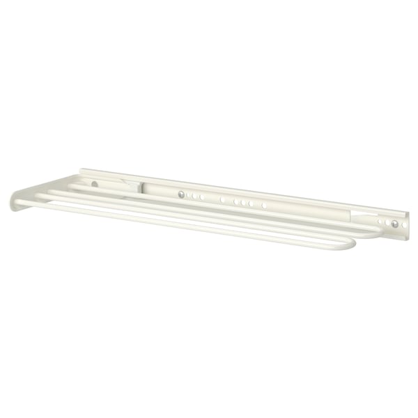 Utstra towel bar - white, metal, rectangular, simple design