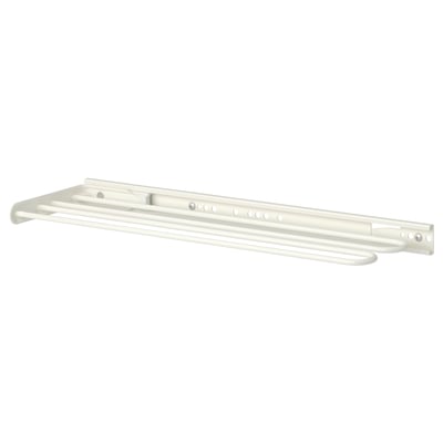 Utstra towel bar - white, metal, rectangular, simple design