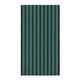 Blue-green & black striped rug, cotton