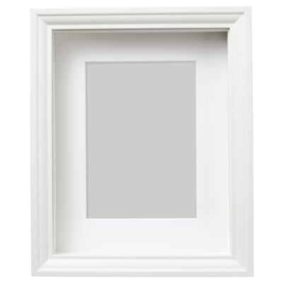 A VÄSTANHED white picture frame. Its square, with a wide border and a central opening. The frame has a smooth finish.