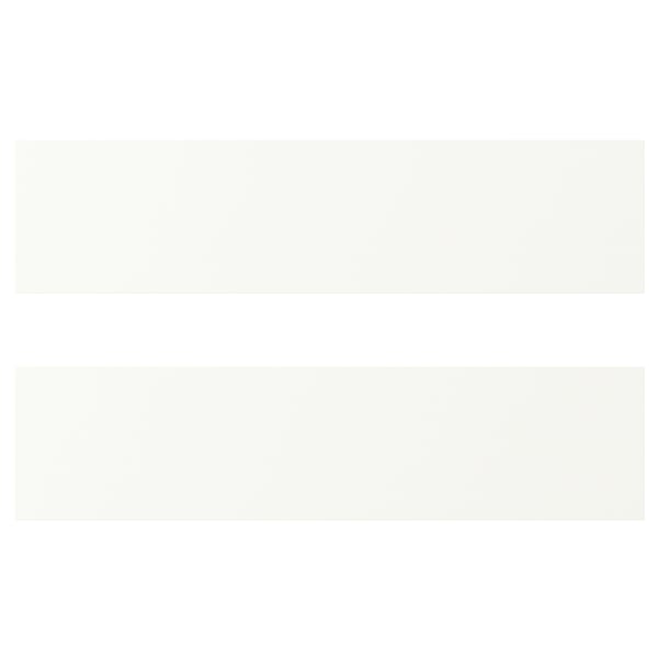 VALLSTENA white cabinet, smooth surface, rectangular shape, easy-clean plastic foil.