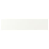 VALLSTENA, white kitchen fronts, smooth surface, plastic foil material, rectangle shape, simple design.