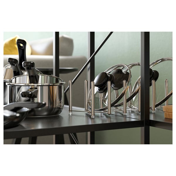 VARIERA Pot lid organiser, stainless steel