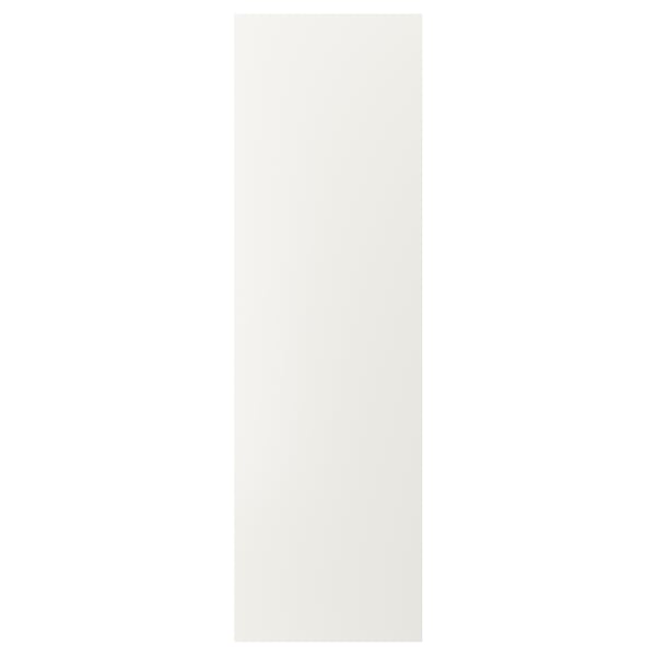 VEDDINGE white kitchen cabinet, rectangle, smooth finish, fiberboard material.