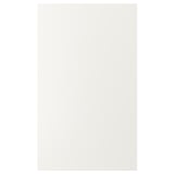 VEDDINGE white kitchen cabinet; sleek, rectangular, modern design; smooth, lacquered fiberboard finish.