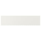 VEDDINGE white kitchen cabinet, sleek, rectangular, modern.