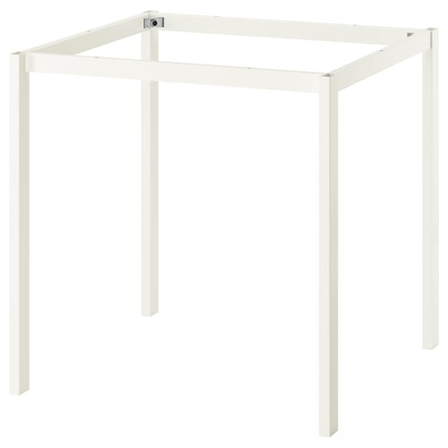 A VIHALS white, rectangular table frame with clean, minimalist design and four legs.