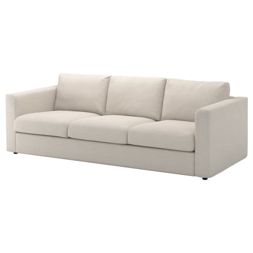 A light beige VIMLE sofa with a modern design, featuring clean lines and a plush, inviting look.