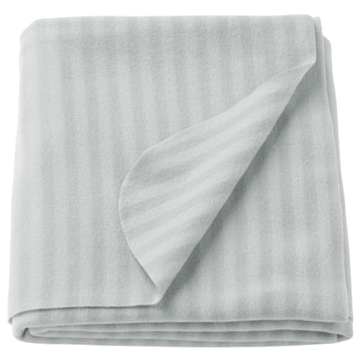 VITMOSSA grey recycled polyester throw blanket folded neatly, soft fleece material.