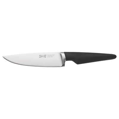 Ikea VÖRDA black utility knife - stainless steel, ergonomic.