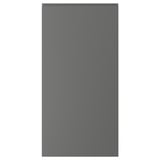 A VOXTORP kitchen cabinet in dark grey with a smooth, matt finish and integrated handles.
