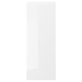 VOXTORP: modern white gloss kitchen cabinet, sleek design, high-gloss surface, easy-care finish.