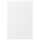 VOXTORP white kitchen cabinet with integrated handles, minimalist design, smooth matte surface.