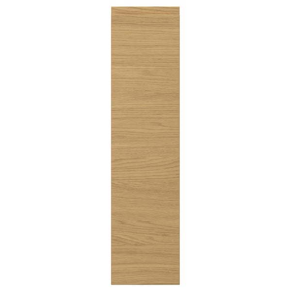 VOXTORP door, oak finish, smooth, modern look, integrated handles.