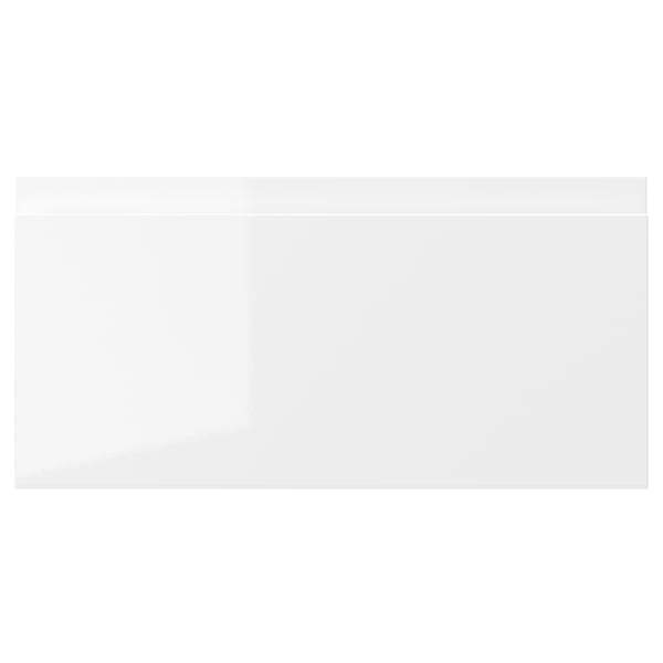 The VOXTORP drawer in white high gloss sleek, modern design with smooth, clean lines and easy-to-clean surface.