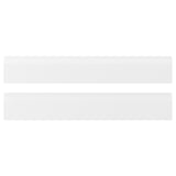 VOXTORP white drawer fronts, smooth and modern, fiberboard with plastic edges.