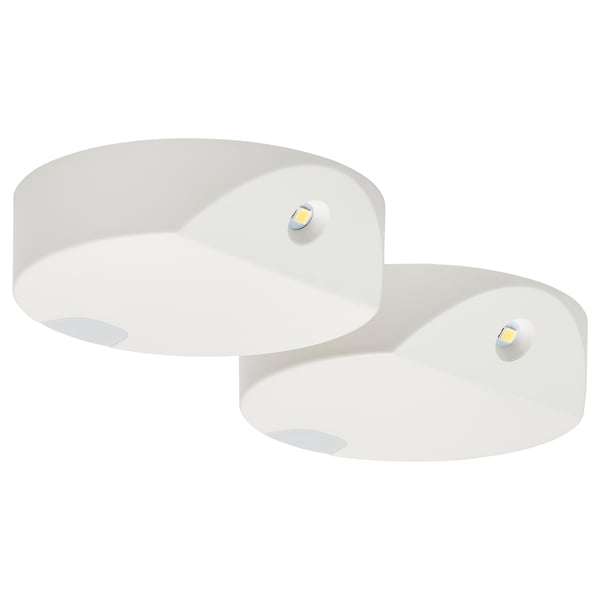 GÖMPYSSLING LED šviestuvas su jutikliu, balta/veikia su baterijomis, 7 cm