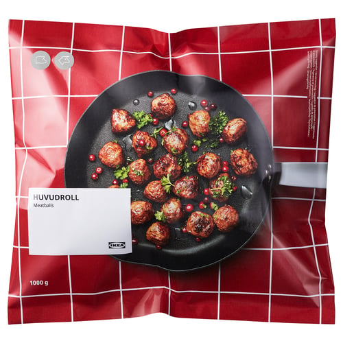 HUVUDROLL Mėsos kukuliai, šaldytas produktas, 1000 g