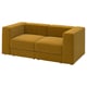 JÄTTEBO Dvivietė modulinė sofa, Samsala geltonai ruda
