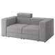 Pilka modulinė sofa, patogi, universali.
