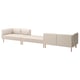 LILLEHEM modulinė sofa smėlio spalvos, suprojektuota su švariomis linijomis ir atraminėmis pagalvėlėmis komfortui.